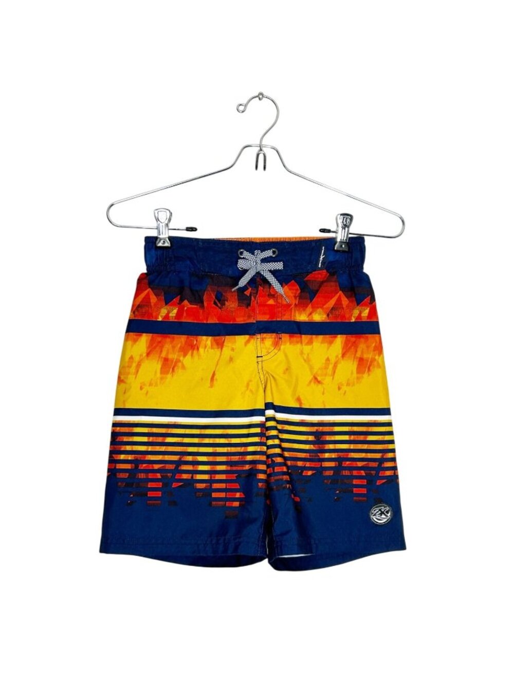 ZeroXPosur Boys Lined Multicolor Pull On Swim Trunks - Sz S (8)